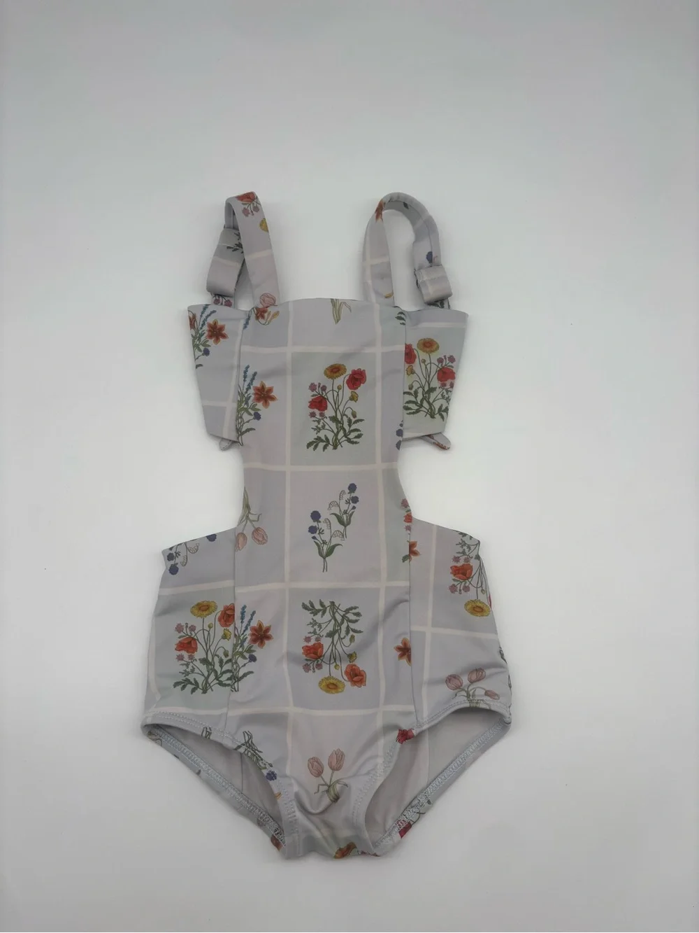 Dot Dot Smile Girls 3/4 Floral One Piece Swimsuit Limited Edition Bow Back